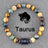Twelve Constellations Bracelets Natural Stone Pendant Planet Birthday Gift - Lootquake