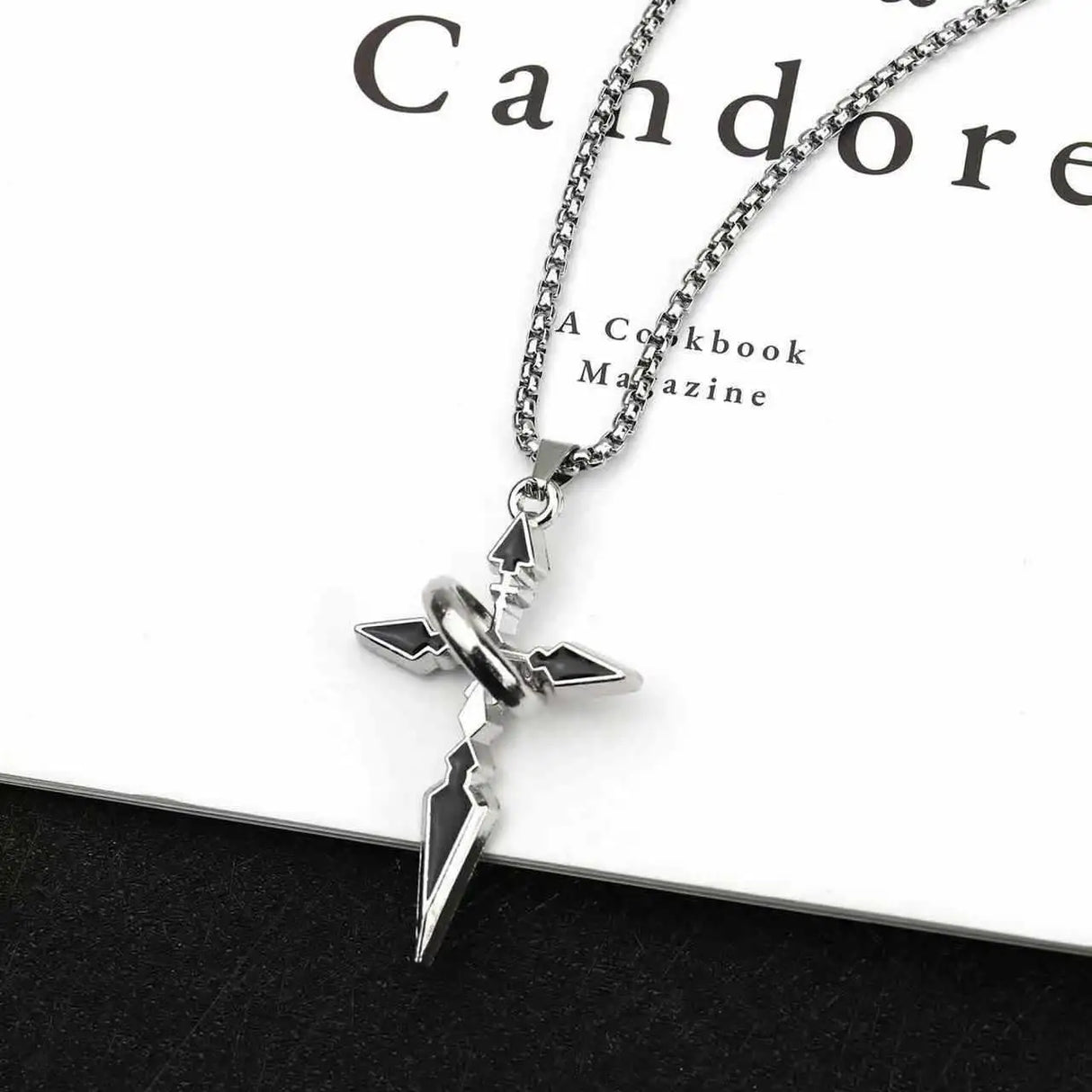 Minimalist Hip Hop Ring Cross Necklace - Lootquake