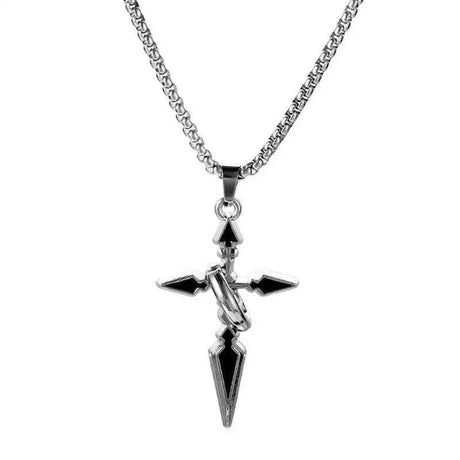 Minimalist Hip Hop Ring Cross Necklace - Lootquake