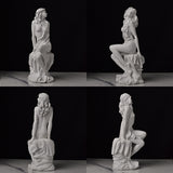 Estatuas de diosas griegas clásicas: pequeñas figuras artísticas, esculturas de Venus para estanterías de oficina y decoración de sala de estar.