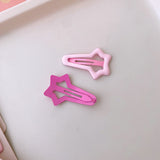 Sweet Rose Hollow Heart Five-star Barrettes