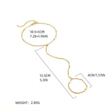 Women's Beach Ring Bracelet Integrated Chain - Lootquake