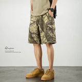 Men's Loose Desert Camouflage Denim Shorts - Lootquake