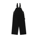 Men's Japanese-style Retro Casual Straight-leg Working Bib Top Pants - Lootquake