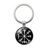Nordic Viking Compass Pattern Keychain Pendant - Lootquake