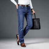 Loose Straight Business Washed Jeans - Lootquake