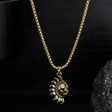 Sun And Moon Asymmetric Accessories Men's Titanium Steel Couple's High Sense Necklace - Lootquake