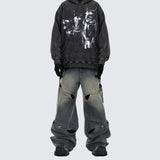Spring And Summer Casual Wide Leg Hollow Baggy Pants - Lootquake
