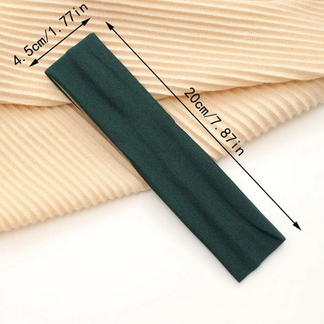 European And American Hot Solid Color Hair Band High Elastic Sports - Lootquake
