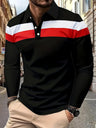 Men's Button Casual Slim Lapel 3D Printed Long Sleeve - Lootquake