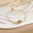 Simple Rotatable Flower Color-preserving Pure Copper Gold-plated Bracelet - Lootquake