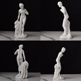 Estatuas de diosas griegas clásicas: pequeñas figuras artísticas, esculturas de Venus para estanterías de oficina y decoración de sala de estar.