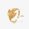 Anillo de acero inoxidable con forma de moda retro para mujer