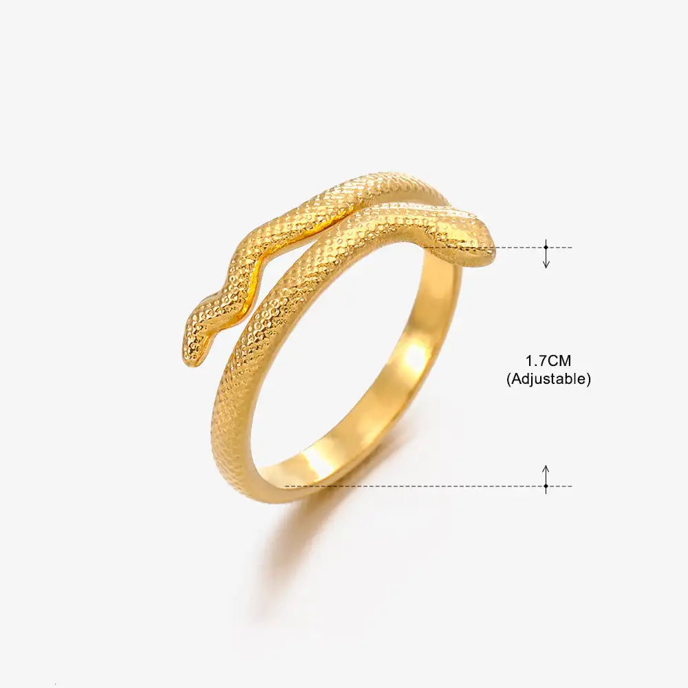 Anillo de acero inoxidable con forma de moda retro para mujer