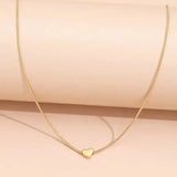 Fashion Snake Bones Chain Love Pendant Necklace - Lootquake