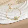 Simple Rotatable Flower Color-preserving Pure Copper Gold-plated Bracelet - Lootquake