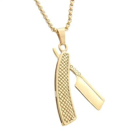 Titanium Steel Shaver Pendant Personality Punk Vintage Necklace - Lootquake