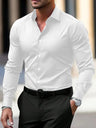 Men's Long Sleeve Business Formal Wear Slim Fit Shirt - Lootquake