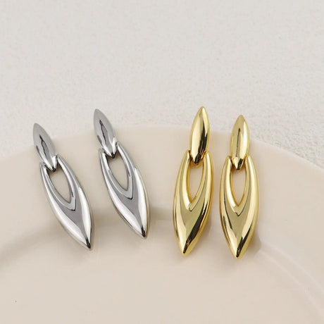 Retro Hong Kong Style Temperament Earrings Cold Style Simple Earrings - Lootquake