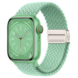 Metal Magnetic Buckle Nylon Braided Stretch Strap - Lootquake