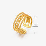 Anillo de acero inoxidable con forma de moda retro para mujer