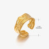 Anillo de acero inoxidable con forma de moda retro para mujer