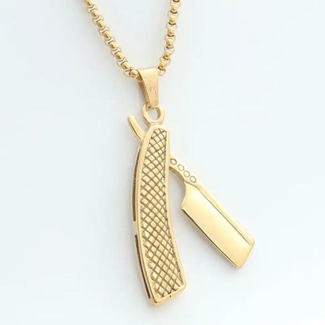 Titanium Steel Shaver Pendant Personality Punk Vintage Necklace - Lootquake