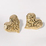 Pendientes de acero inoxidable de temperamento simple con baño de oro de 18 quilates que no se decoloran