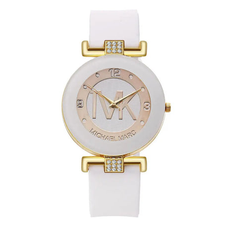 Fashion Women's Diamond Silicone Strap Quartz Watch - Lootquake