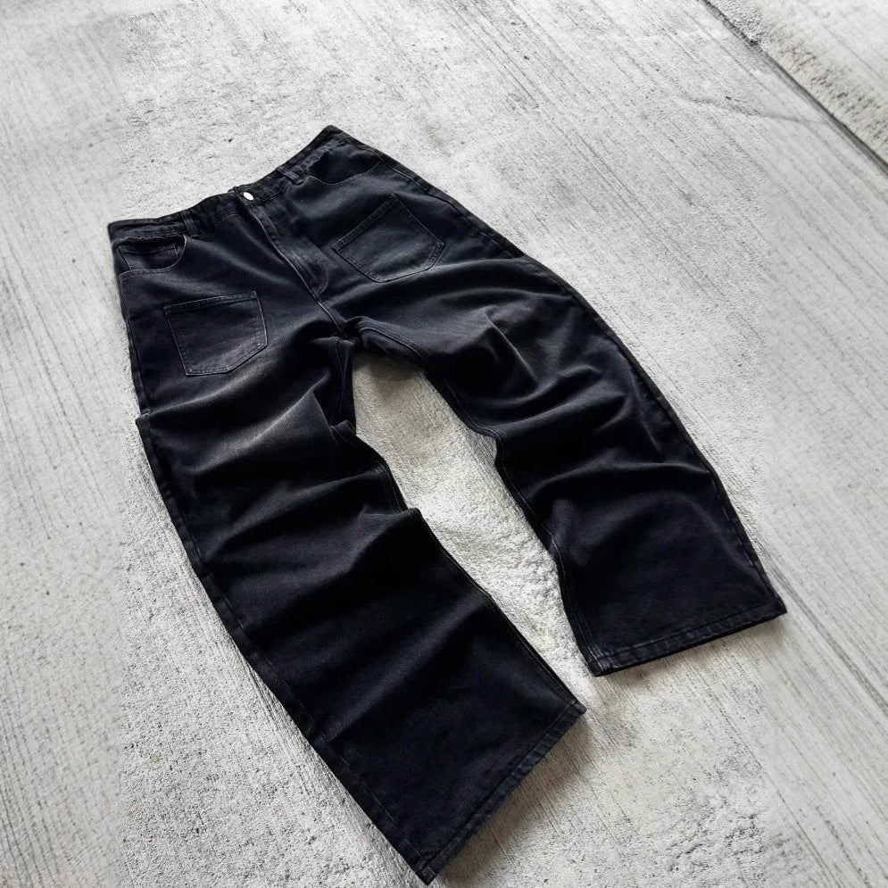 American Retro Street Loose Jeans - Lootquake
