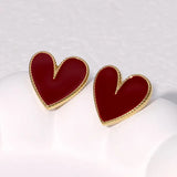 Pendientes de acero inoxidable de temperamento simple con baño de oro de 18 quilates que no se decoloran