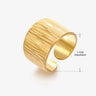 Anillo de acero inoxidable con forma de moda retro para mujer