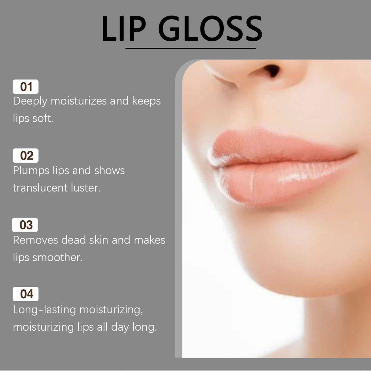 Moisturizing Lip Gloss Transparent Long Lasting Reduce Fine Line Anti Dry Hydrating Glaze Plumper Soft Lipstick Lips Beauty Care