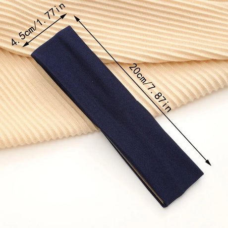 European And American Hot Solid Color Hair Band High Elastic Sports - Lootquake