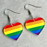 Rainbow Geometric Simple Multi-color Love Heart - Lootquake