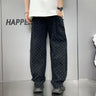 Loose Straight Washed Denim Large Pocket Pants Trendy - Lootquake