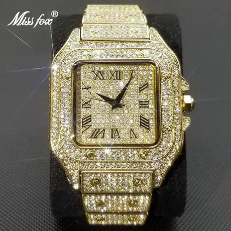 Waterproof Full Diamond Men's Watches - Lootquake