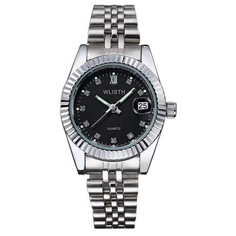 Fashionable Luminous Diamond Quartz Couple Watches - Lootquake