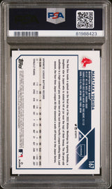 Graded 2023 Topps Chrome Masataka Yoshida #167 Rookie RC Baseball Card PSA 10 Gem Mint