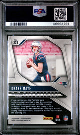 Graded 2024 Panini Prizm Drake Maye #329 Rookie RC Football Card PSA 10 Gem Mint