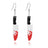 WCRAZYE Halloween Earrings Acrylic Skull Dangle Earrings for Women Halloween Pumpkin Earrings Spirit Earrings Cut Glitter Powder Cartoon Funny Earring Halloween Cosplay Jewelry (Silver Knife Earrings) - Lootquake