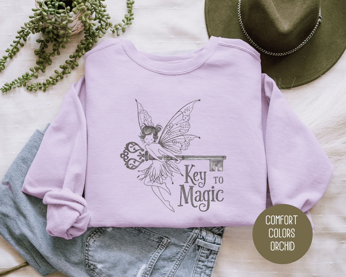 Fairy Key to Magic Comfort Colors Sweatshirt