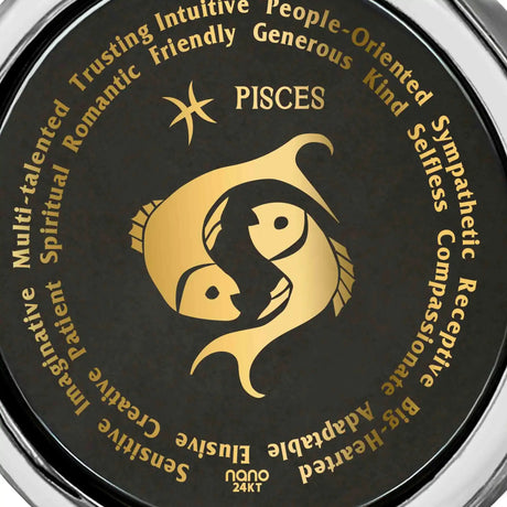 Pisces Necklaces for Lovers of the Zodiac 24k Gold Inscribed - Lootquake