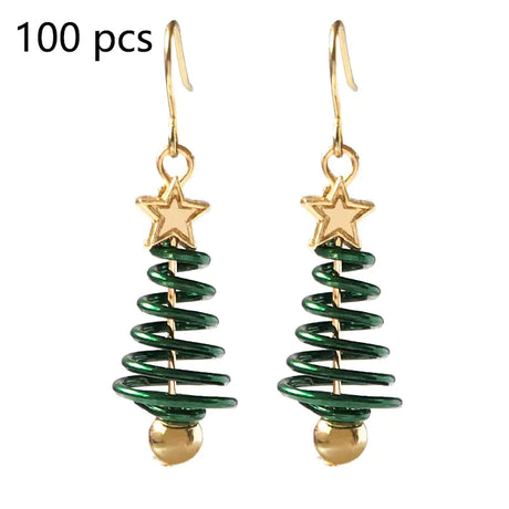 Christmas Earrings Tree Star DIY Earrings - Lootquake