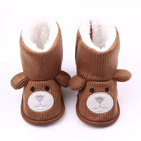 Knitted Fleece Baby Shoes, Toddler Booties, Kids Shoes - Lootquake