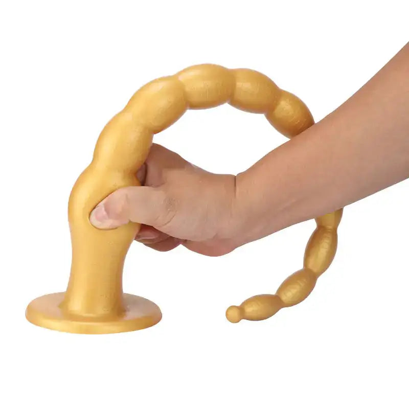 Tapón anal de silicona con cuentas para parejas - Juguete para adultos