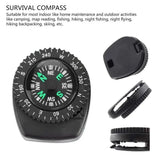 Mini Watch Strap Button Removable Compass Survival Mini Pocket Compass Outdoor Hiking Camping Accessories - Lootquake
