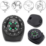Mini Watch Strap Button Removable Compass Survival Mini Pocket Compass Outdoor Hiking Camping Accessories - Lootquake