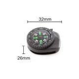 Mini Watch Strap Button Removable Compass Survival Mini Pocket Compass Outdoor Hiking Camping Accessories - Lootquake