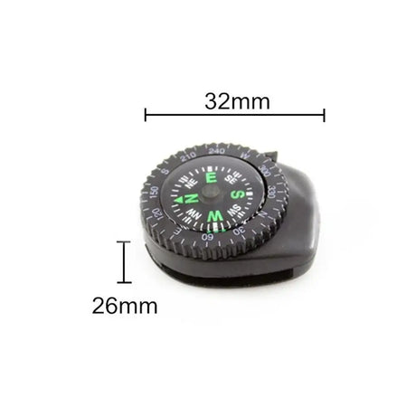 Mini Watch Strap Button Removable Compass Survival Mini Pocket Compass Outdoor Hiking Camping Accessories - Lootquake